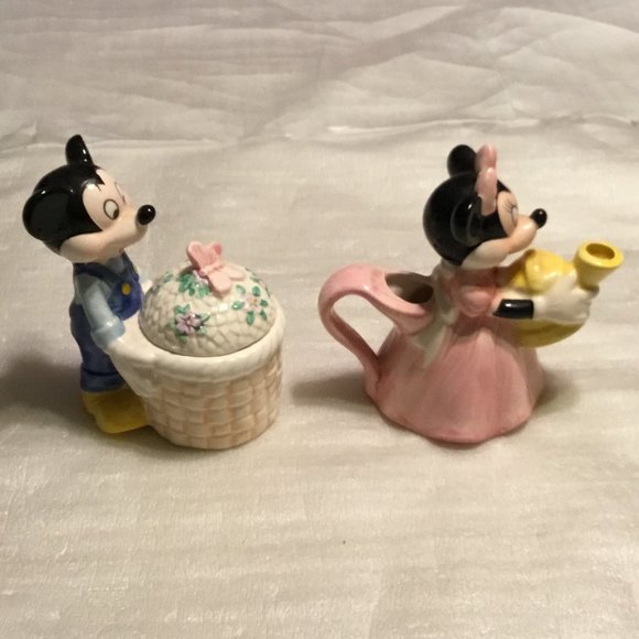 Vintage Walt Disney Mickey Mouse & Minnie figural sugar & creamer set - Picture 3 of 10